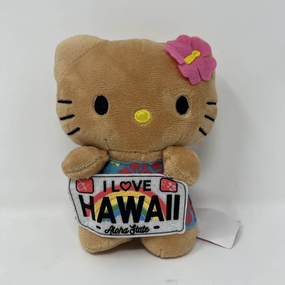 Hawaii Limited Edition Hello‎ Kitty 6" Plush License Great Gift/Souvenir from HI